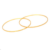 Gold Plated Classic Thin Bangles