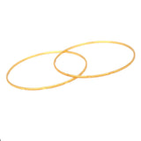 Gold Plated Classic Thin Bangles