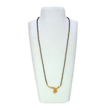 സ്വർണ്ണം പൂശിയ CZ സ്റ്റോൺ പെൻഡൻ്റ് കരിമണി മാല/മംഗളസൂത്ര