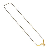 സ്വർണ്ണം പൂശിയ CZ സ്റ്റോൺ പെൻഡൻ്റ് കരിമണി മാല/മംഗളസൂത്ര