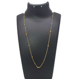 Gold Plated Designer Beaded Link Chain For Women - K Supreme