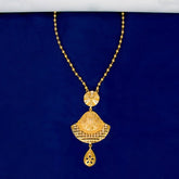Gold Plated Designer Pendant Beaded Long Chain - KSupreme