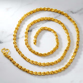 Gold Plated Designer Spring Boxuri Chain - K Supreme