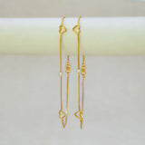 Gold Plated Dual - Tone Bead Heart Box Chain Anklets - K Supreme