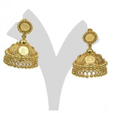 Gold Plated Ethnic Kasu Umbrella Jumka Earrings - K Supreme