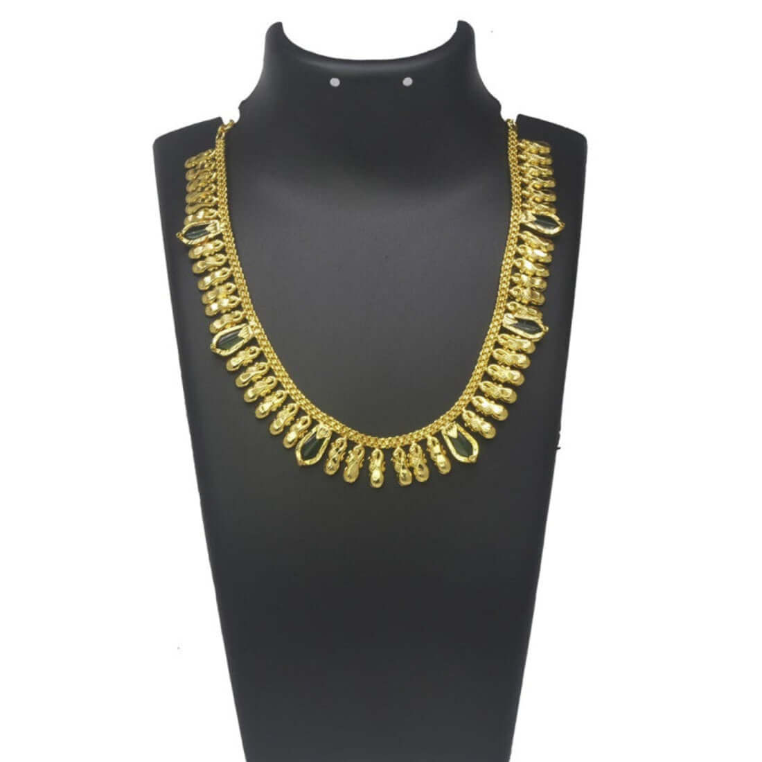 Gold Plated Kerala Traditional Jasmine Buds Nagapadam Necklace - K Supreme
