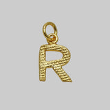 Gold Plated Little Alphabet Pendant - K Supreme