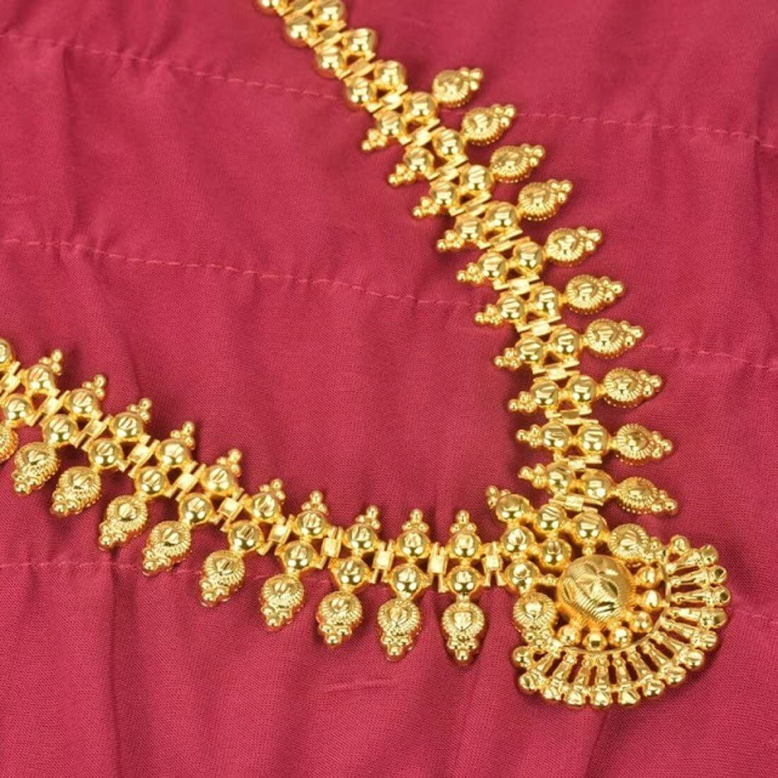 Gold Plated Mullamottu Jasmine Buds Necklace for Women - K Supreme