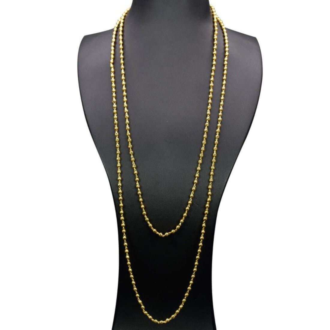 Gold Plated Simple Bead Chain - K Supreme