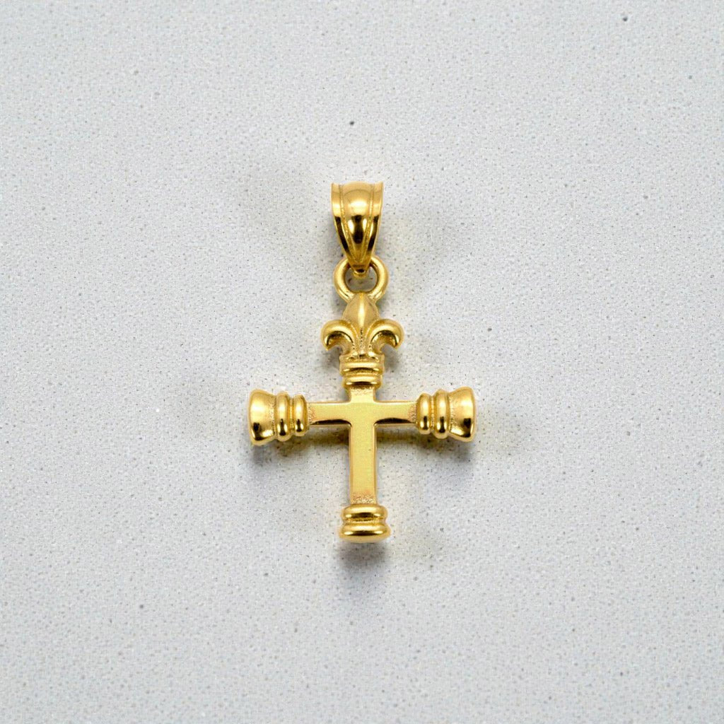 Gold Plated Small Christian Cross Pendant - K Supreme