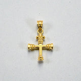 Gold Plated Small Christian Cross Pendant - K Supreme