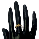 Gold Plated Stunning CZ Stone Ladies Finger Ring - K Supreme