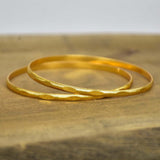 Golden Daily Wear Thin Bangles - K Supreme