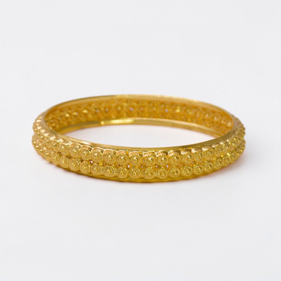 Golden Designer Daily Wear Medium Bangle - K Supreme