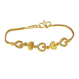 Gorgeous Heart Design Synthetic Stones Ladies Bracelet - KSupreme
