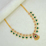 Kerala Gold Plated Palakka Necklace - 7 Stones - K Supreme