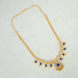 Kerala Gold Plated Short Blue Mango Necklace - K Supreme