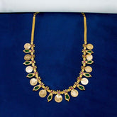 Kerala Traditional Lakshmi Kasu Green Nagapadam Necklace - KSupreme