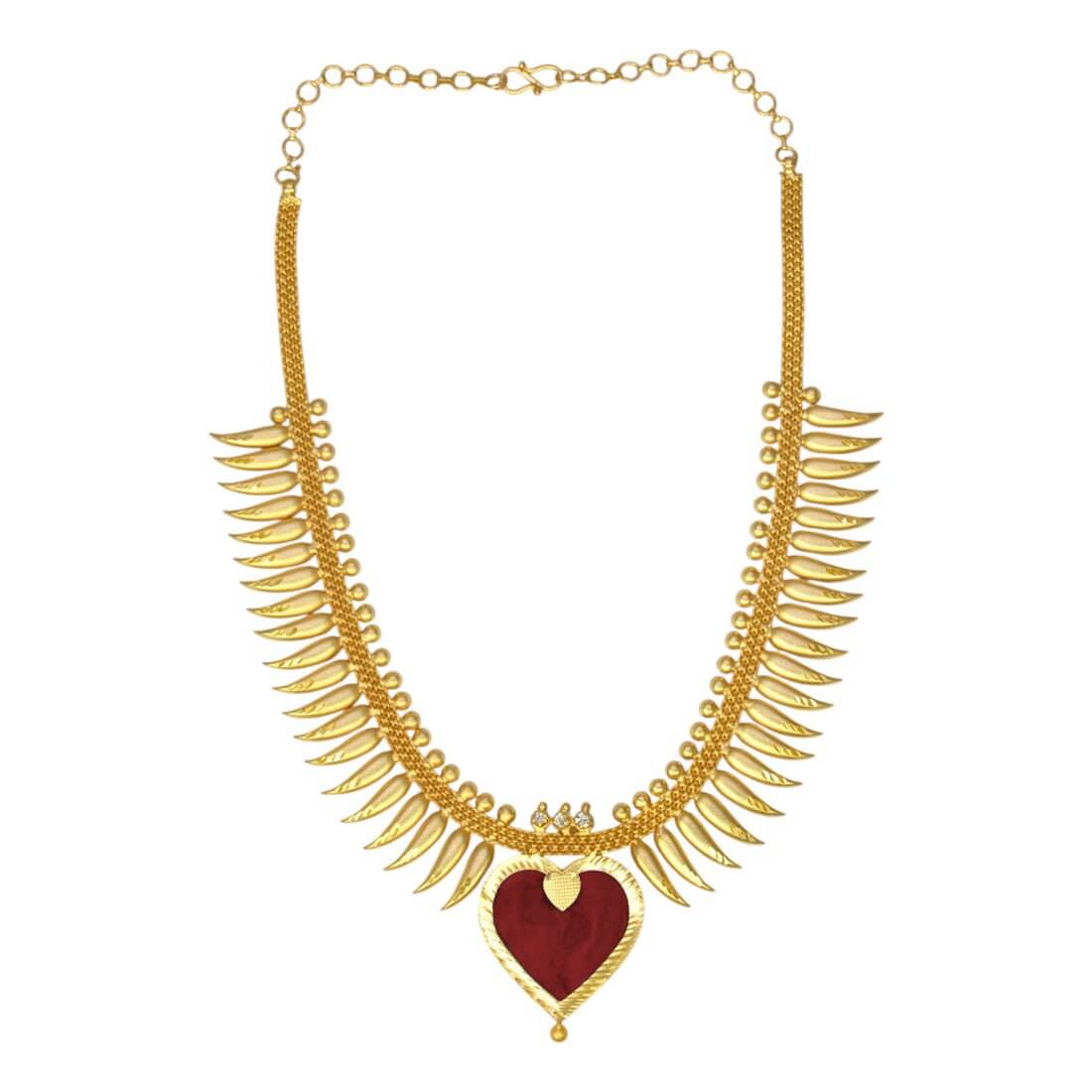 Kerala Traditional Mullamottu Palakka Necklace - KSupreme