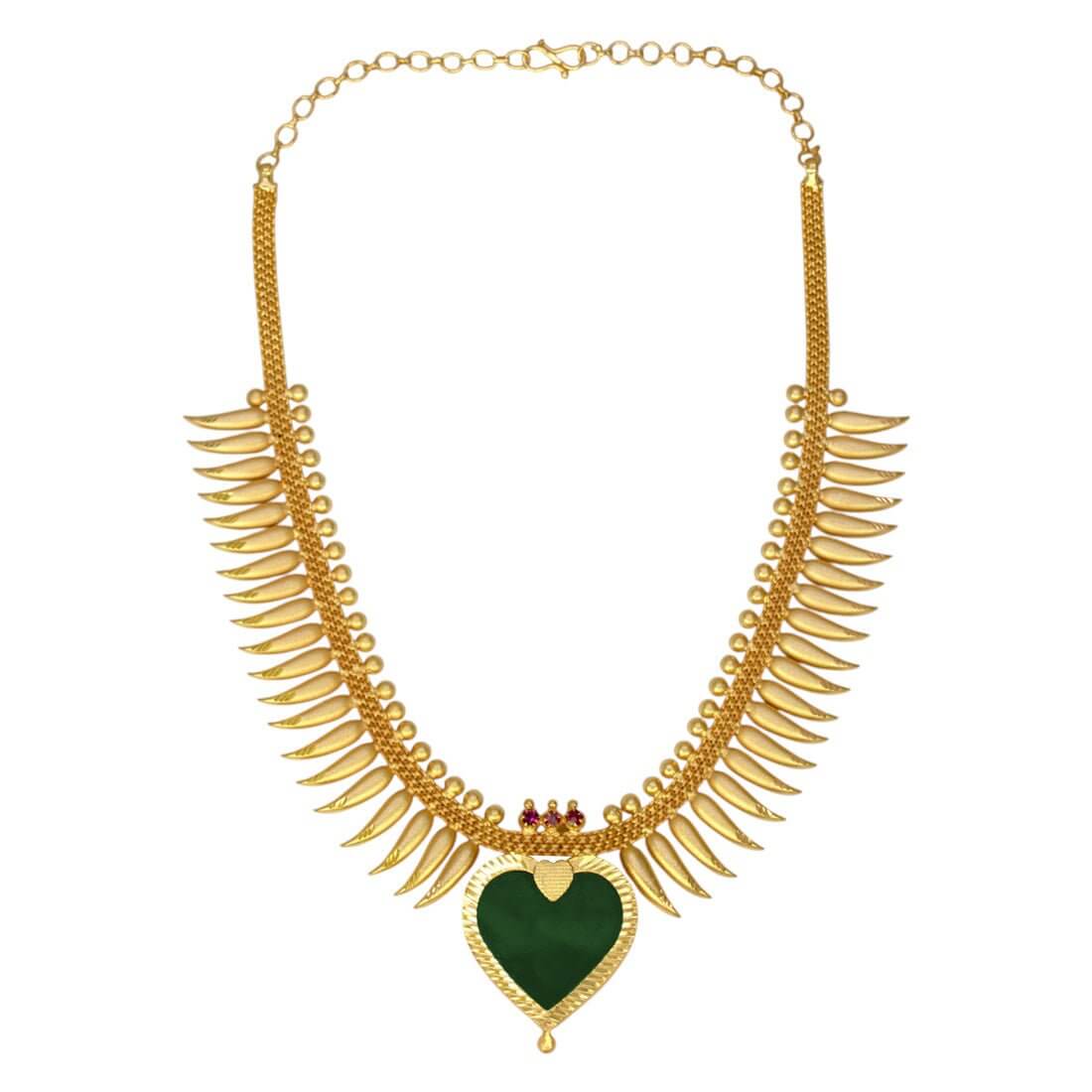 Kerala Traditional Mullamottu Palakka Necklace - KSupreme