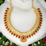 Kerala Traditional Nagapadam CZ Stone Choker Necklace - K Supreme