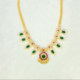 Kerala Traditional Simple Nagapadam Necklace - 4 Stones - K Supreme