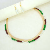 Kids Fashion Mesh Crystal Beaded Necklace Set - K Supreme