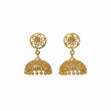 Gold Plated Umbrella Jhumka Earrings