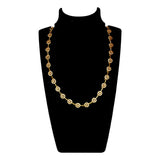 Marvelous Gold Plated Round Stone Necklace - KSupreme
