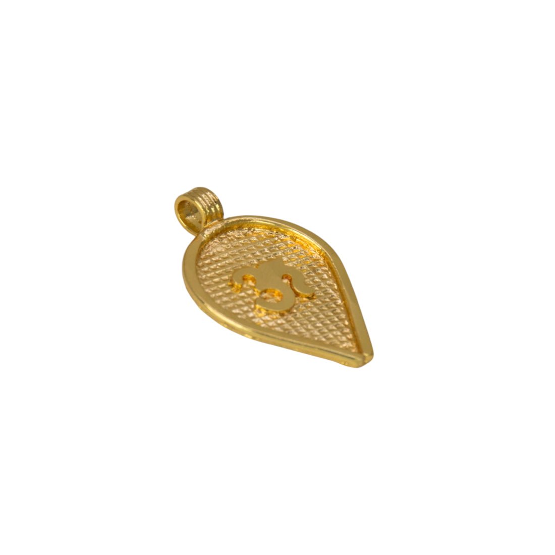 Micro Gold Plated Traditional Om Thali Pendant - KSupreme