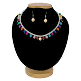 Multi - colour Pearl Beads Kids Necklace Set - K Supreme