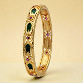 South Indian Gold Plated Thin Nagapadam Bangle