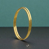 Squared Gold Plated Plain Bangles for Girls