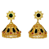 Premium Gold Plated Big Nagapadam Jhumka Earrings - KSupreme