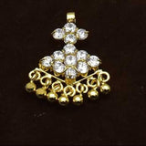 Premium Gold Plated Small Semi Precious Stone Adial Pendant - K Supreme