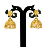 South indian designer gold plated jhumka earrings