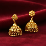 South Indian Designer Gold Plated-Jhumka Earrings