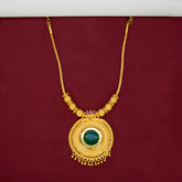 South Indian Traditional Gold - Plated Pendant Necklace - K Supreme