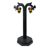 South Traditional Gold Plated Palakka Ear Studs - K Supreme