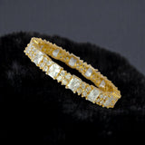 Splendid Gold Plated CZ Floral Stone Bangle - K Supreme