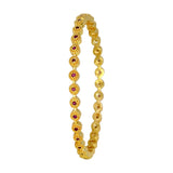 Splendid Gold Plated Round Design Stone Bangle - KSupreme