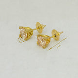 Splendid LCT Single Stone Stud Earrings - K Supreme