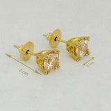 Splendid LCT Single Stone Stud Earrings - K Supreme