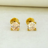 Splendid LCT Single Stone Stud Earrings - K Supreme