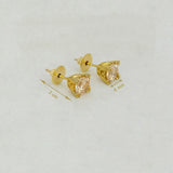 Splendid LCT Single Stone Stud Earrings - K Supreme