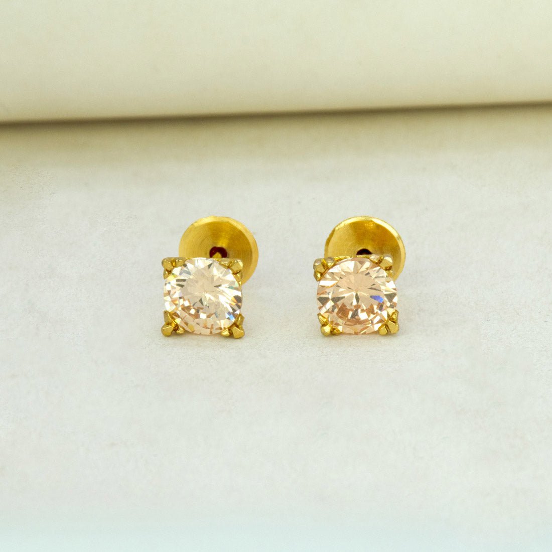Splendid LCT Single Stone Stud Earrings - K Supreme