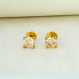 Splendid LCT Single Stone Stud Earrings - K Supreme