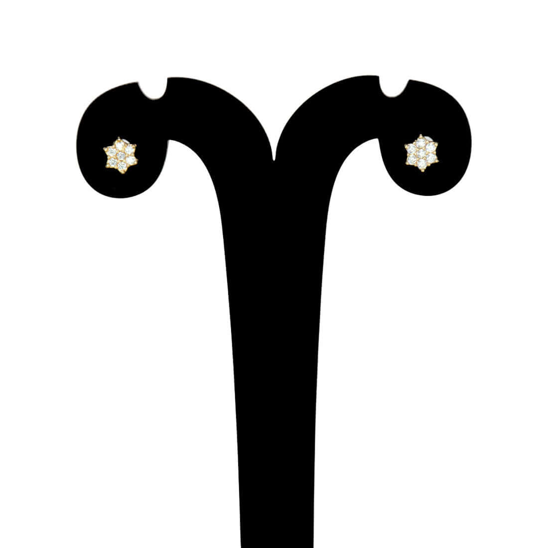 Star Floral Design Gold Plated CZ Second Stud/Kids Studs - K Supreme