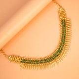 Stunning Gold Plated Jasmine Buds Stone Necklace - K Supreme