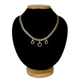 Stunning Green Teardrop Dangling CZ Necklace - K Supreme